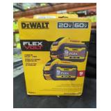 DeWalt 20v/60v flex volt 9 ah 2 pack
