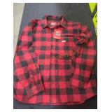 Milwaukee Red/Black Flannel Shirt, XL