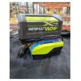 Ryobi 40v 6 ah battery and charger