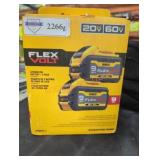 DeWalt 20v/60v flex volt 9 ah batteries 2 pk