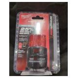 Milwaukee M12 cp 2.5 ah battery