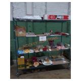 RACK LOT OF ASSORTED Christmas Items