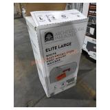 White Galvanized Steel Post Mount Mailbox