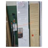 36" W x 80" H White Louver Panel Ni-Fold Doors