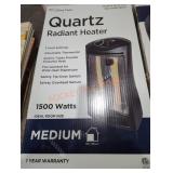 1 quartz radiant heater