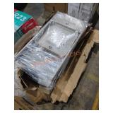 (8) Beige Metal Folding Chairs