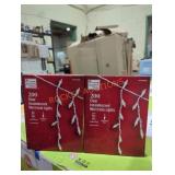 2 boxes 200 clear incandescent mini icicle lights