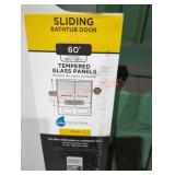 60" sliding bathtub door