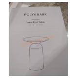 Poly& bark Wels end table