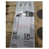 Everbilt 8 ft x 8 ft gray instant canopy