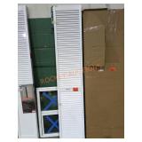 30" W x 80" H Louver/Louver Solid Core White