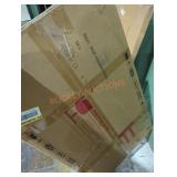 20.1" x 35.8" Modern Oval Gold Wall Mirror