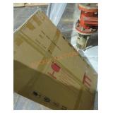 20.1" x 35.8" Modern Oval Gold Wall Mirror