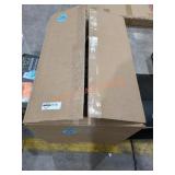 Silver Double Pull Out Trash Can 35 qt.