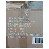 Vanity Light 23"ï¿½9.4"ï¿½8.8" Matte Black