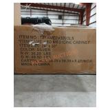 LED Medicine Cabinet 24"ï¿½30" Silver