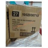 1 3 pk 5"&6" recessed led trim 4pk lights