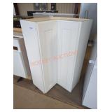 White Corner Wall Cabinet 33.5" x 24" x 42.5"