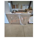 Beige Vanity 60" x 19" x 34.5"