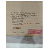 Silver Medicine Cabinet 30" x 24"