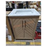 24"x34.5"x19" Vanity With Granite Sink Top