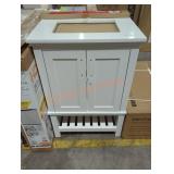 White Vanity w/ Top 24-1/8" x 19" x 35"