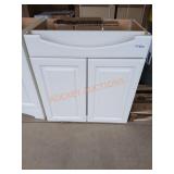 30" White Vanity w/ Top