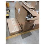 66" x 50" x 25" White PVC Deer Family