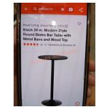 24" Round Bistro Bar Table