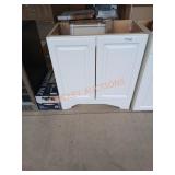 30" White Vanity w/ Top (DAMAGED)
