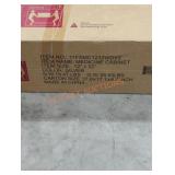 Silver Medicine Cabinet 12" x 32"