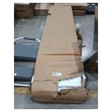 63" Solid Wood Brown Entryway Bench