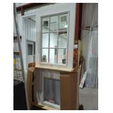 White Exterior Door w/ Pet Door 79" x 32"