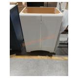 24" White Vanity Cabinet (No Top)