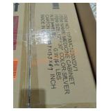 Silver Medicine Cabinet 12" x 30"