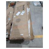 Light Gray Wood Frame Queen Platform Bed