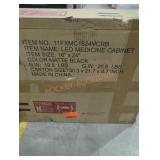 Matte Black LED Medicine Cabinet 16" x 24"