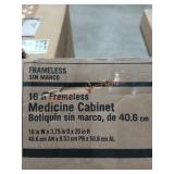 16" Frameless Medicine Cabinet