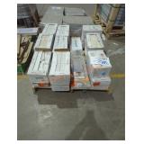 Skid Assorted Floor & Wall Tiles, Vinyl Plank