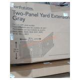 Two-Panel Yard Extension Gray