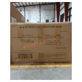 2-Piece Upholstered Cane Back Dining Chair Set