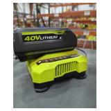 Ryobi 40v 4 ah battery and charger