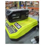 Ryobi 18v 4 ah battery and charger