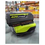 Ryobi 40v 4 ah battery and charger