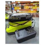 Ryobi 18v 2 ah battery and charger