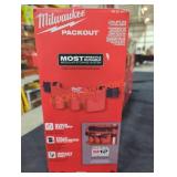 Milwaukee packout tool box M12 battery rack