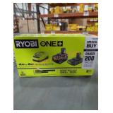 Ryobi 18v 4 ah& 2 ah high performance starter kit