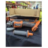Ridgid 18v 4-1/2" paddle switch angle grinder