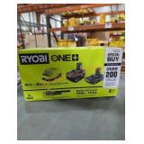 Ryobi 18v 4 ah& 2 ah high performance starter kit