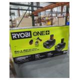Ryobi 18v 6 ah& 4 ah high performance starter kit